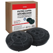 `00701107 Фильтр угольный для вытяжки (комплект 2шт.), MONDO TYPE 57 V400, зам. HOD015UN, 4055217501, CFC0140343, 4055171138, 9029801496, 484000008824, C00333905, C00385095
Height: 40mm Diameter: 171mm
ELECTROLUX (4055171138, 4055217501, 9029801496); 
ELICA (CFC0038668, CFC0140343);   
FAGOR (AS0015516);  
IKEA (484000008824);  
INDESIT (C00333905, C00385095);   
SAMSUNG (DG81-02279A);   
WHIRLPOOL (482000009691, 484000008824)   {0}