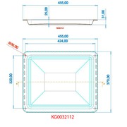 KG0032112 Противень духовки эмалированный 370x455x31mm  {}