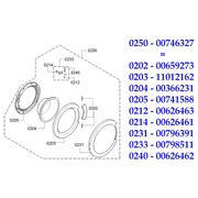 00746327  Люк в сборе серебристый/белый, для WLG1/2..(00746327=00659273+11012162+00366231+00741588+00626463+00626461+00796391+00796391+00626462) {}