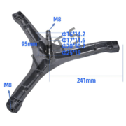 .F42020004 Крестовина барабана DEXP LERAN MIDEA Бирюса H-95mm (6203+6204 сальник 25x50,75x10/12)  {}