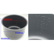12261100000938 Чаша мультиварки 4L H160mm D220/240 {}