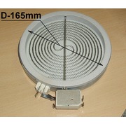 139041 не поставляется Эл.конфорка HILIGHT d=165mm/1400W /230 V, (D.180mm) {19}