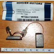 C00377991 НЕ поставляется, 481281729584 ~Щетки Эл.двиг.(5x12.7x25) Hoover-2шт. (провод с угла) {2}