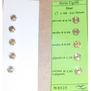 Wo525 НЕ поставляется, Жиклеры комплект (5шт.) STAR 6MB-metano (0.7, 0.9, 0.9, 1.3, 1.45) {2}