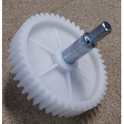 PN001 Шестерня мясорубки (D=82mm, H18mm, Z-46зуб, с металлическим штоком 6-граней) для Panasonic, Elenberg, Дива, Ротор {193}