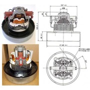 11me02a Мотор пылесоса 1000W, H126mm/h41, D145, AMETEK 060100005 {8}