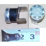 E124k <Термостат 132°C, клемма 6.3mm (нормально замкнут) {13}