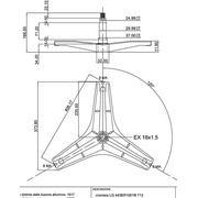 cod712 Крестовина барабана (LG - 4434ER1001B) {19}