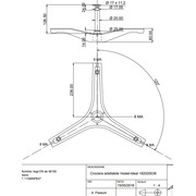 cod737 Крестовина барабана Vestel 182020038 {16}